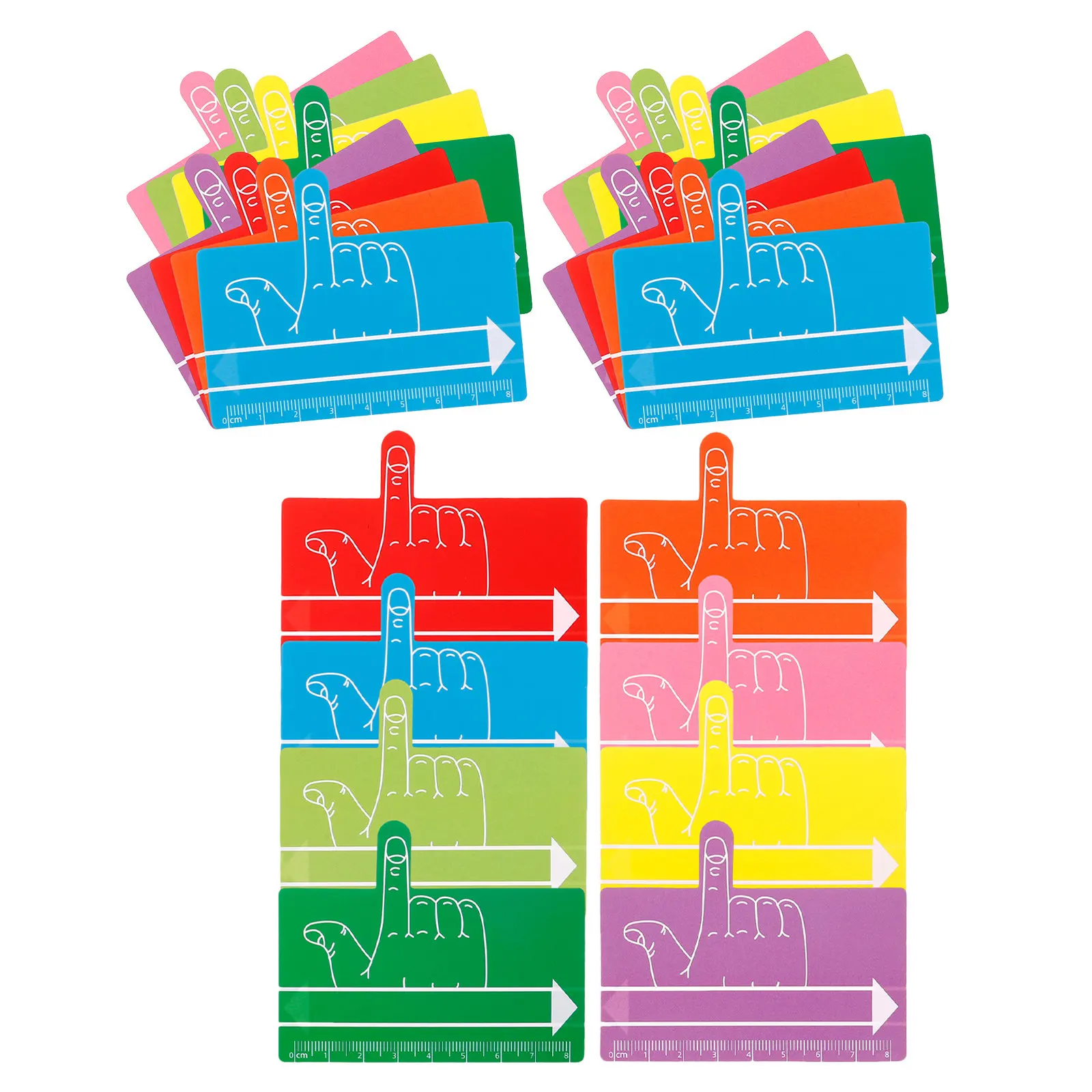 24Pcs Finger Spacer Reading Guide Tools For Home Schooling Supplies Learning To Write Handwriting Spacers