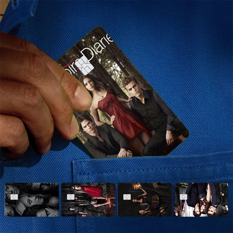 The Vampire Diaries Star Cover Skin Sticker For Credit Card Bank Debit Bus Card Front Side