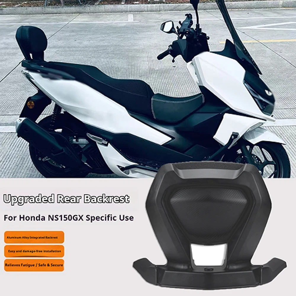 For Honda NS150GX Rear Backrest Integrated Leather Passenger Lumbar Support No-Drill Accesorios Moto Accessori Moto