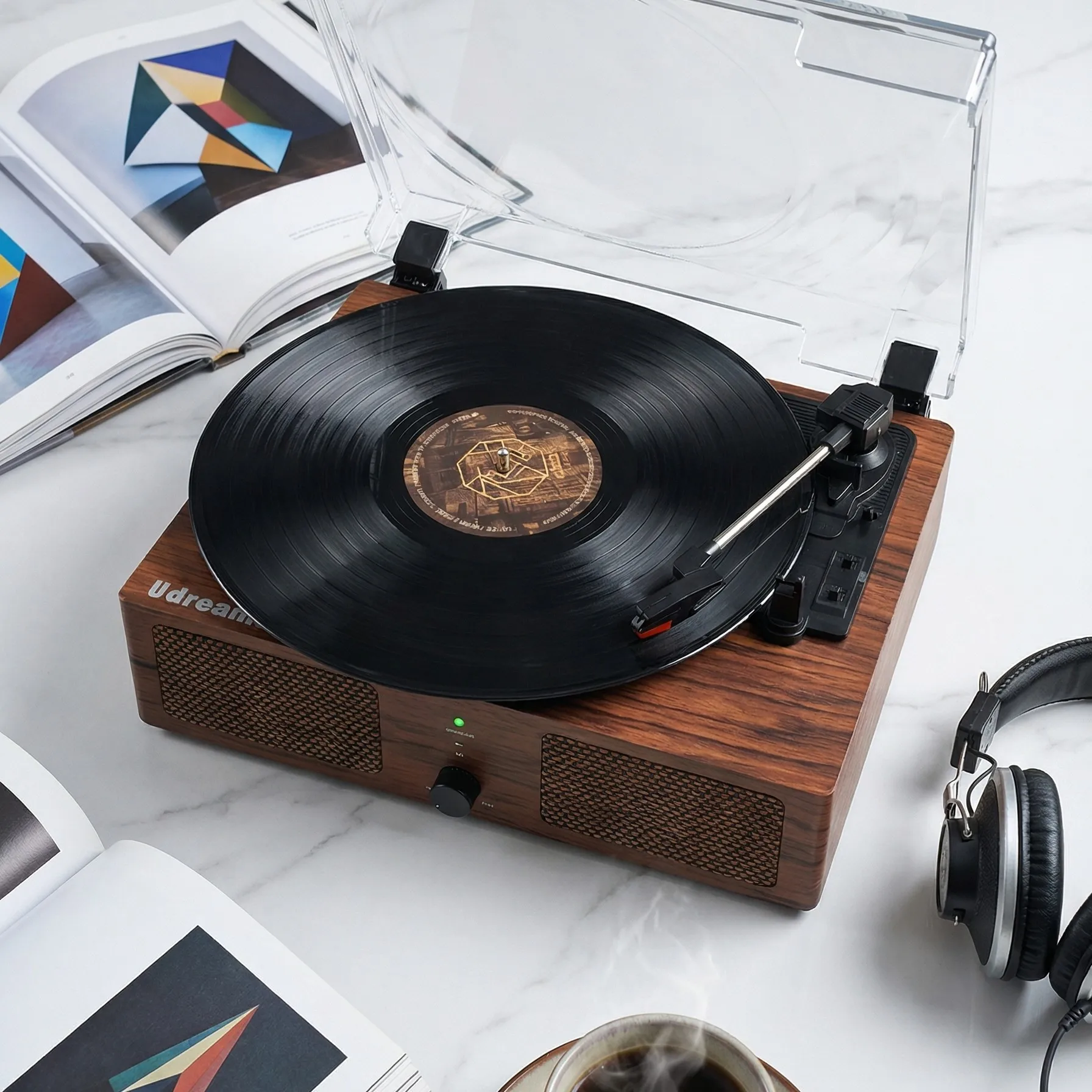 retro vinyl record player bluetooth audio all-in-one machine high fidelity high value pickup turntable machine