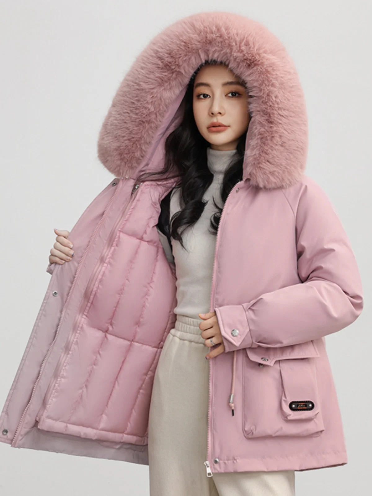 

Женская парка цвета хаки, осенняя, утепленная, износостойкая, с рукавами реглан, повседневная, спортивная, однотонная, с капюшоном, водонепроницаемая, немнущаяся, ветрозащитная, для девушек