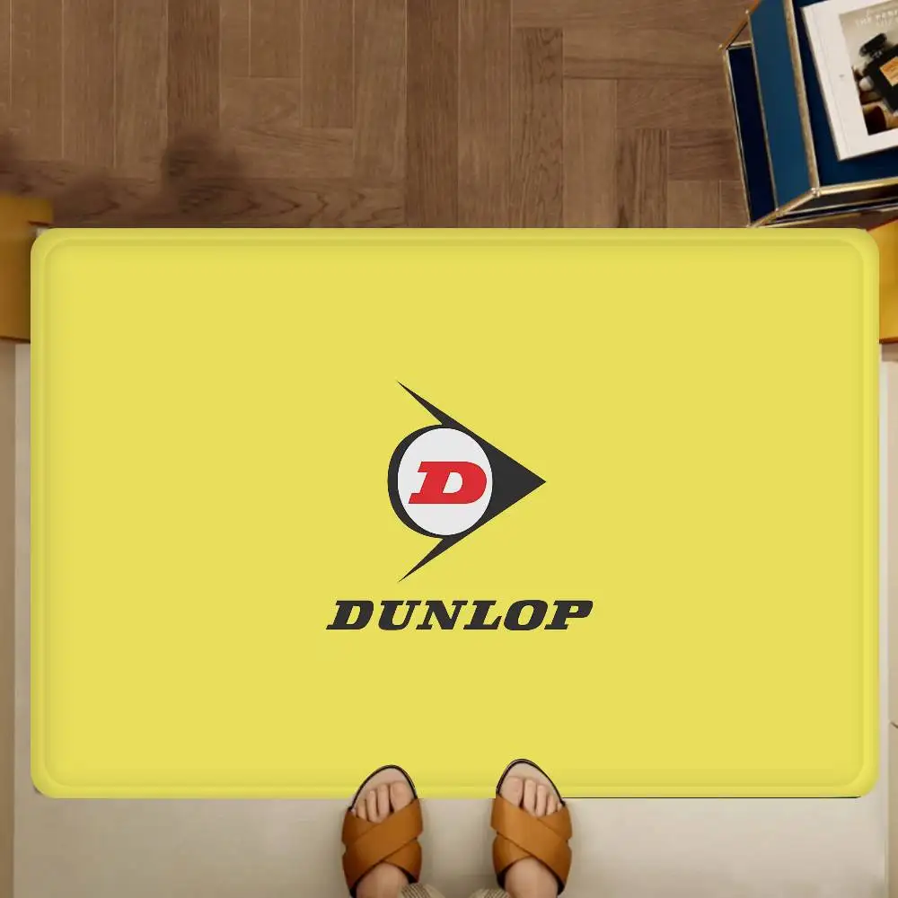 Dunlops Tyres Banner Entrance Door Mat Nordic Style Bedroom Living Room Doormat Home Balcony Anti-Slip Modern Home Decor