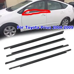 4 sztuk/zestaw okno zewnętrzne weatherlistew boczne drzwi szklane pasek gumowy listwa wykończeniowa uszczelnienie ochronne do Toyota Prius 2004-2009