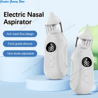 1PC Nasal Aspirator Infants Clean Nose Safety 9 Adjustable Levels Electric Nose Cleaner Safe Low Noise Cleaning Tool