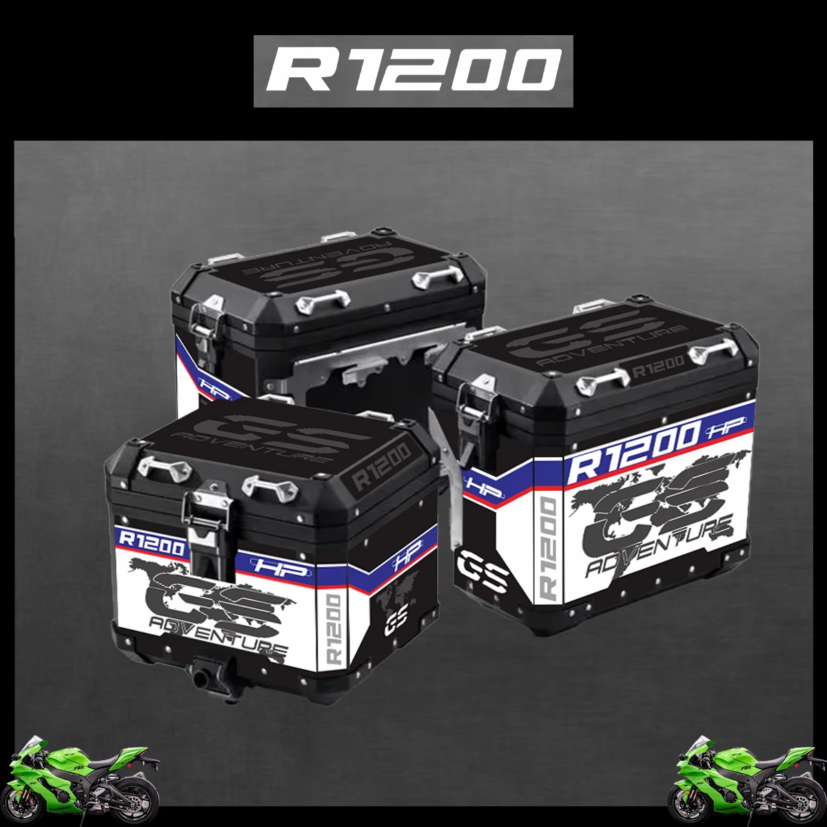 

For BMW R1200GS R1200 GS R 1200 GS 2019-2023 Adventure Reflective Sticker Protector Set Decorative sticker Aluminum BOX
