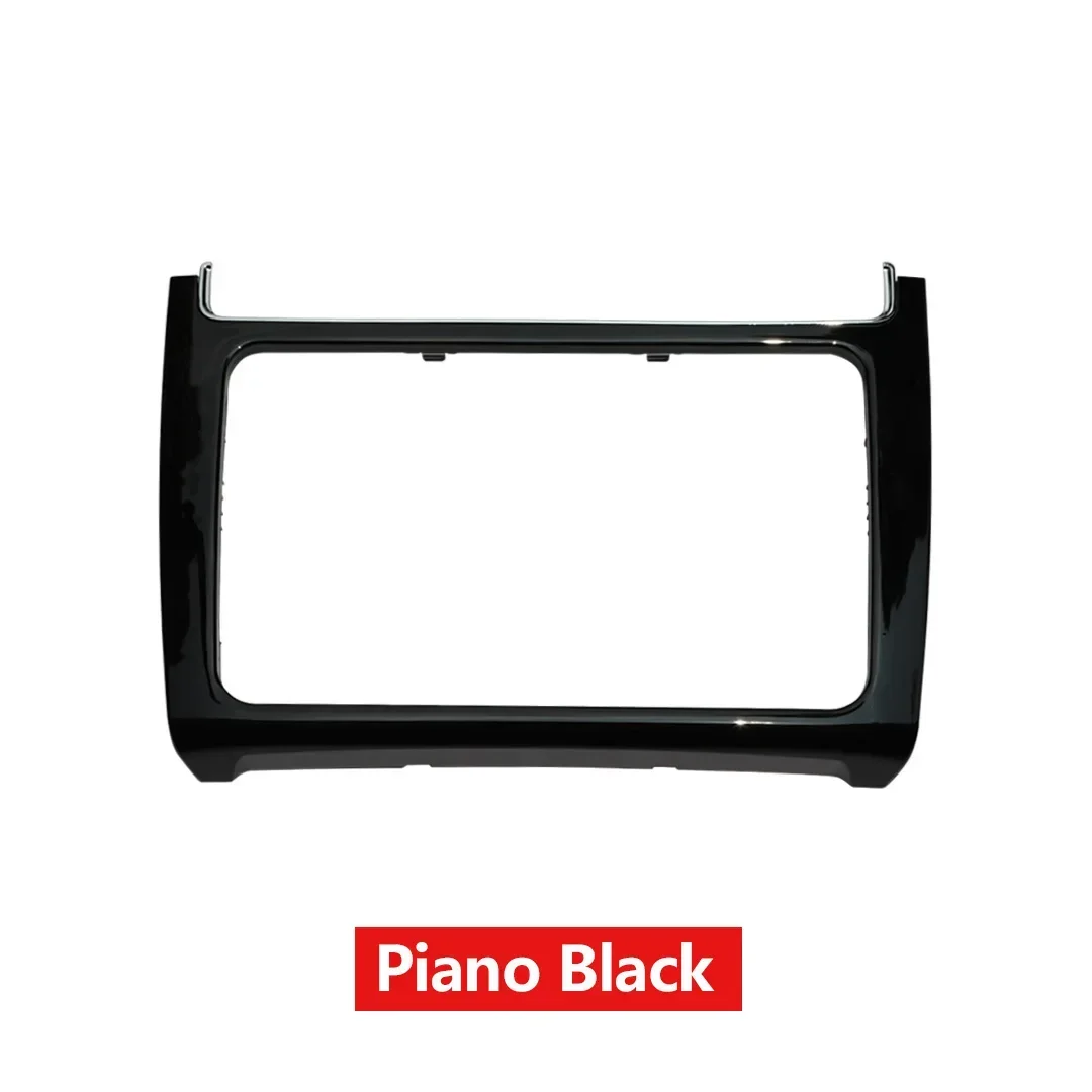 For VW POLO 2014 2015 2016 2017 2 DIN Car Radio Install Dash Panel Refitting Frame Kit Audio Fascia Trim Bezel Faceplate view 5