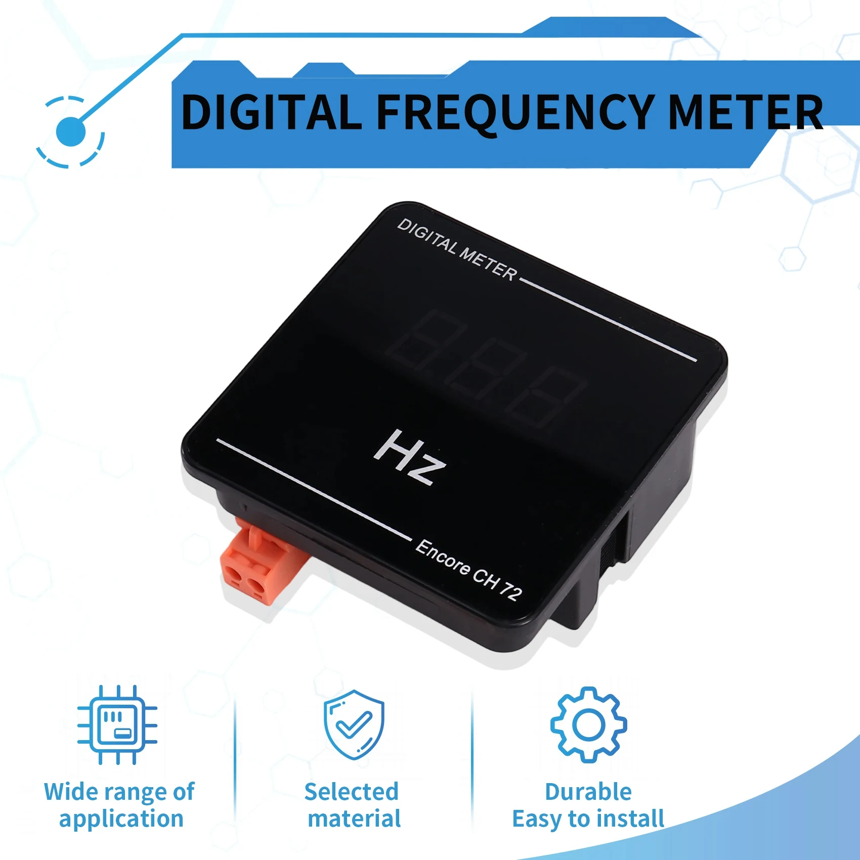 ABUL-AC50-500V 10-99.9 هرتز مقياس التردد الرقمي Cymometer 0.56In LED عرض هرتز عداد تستر