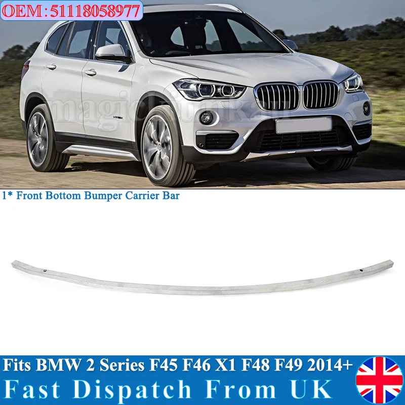 

MAGICKIT For BMW X1 X2 F45 F46 F48 F49 2016-2021 Front Bumper Lower Reinforcement Bar CAR Accessories 51118058977 BM1025100