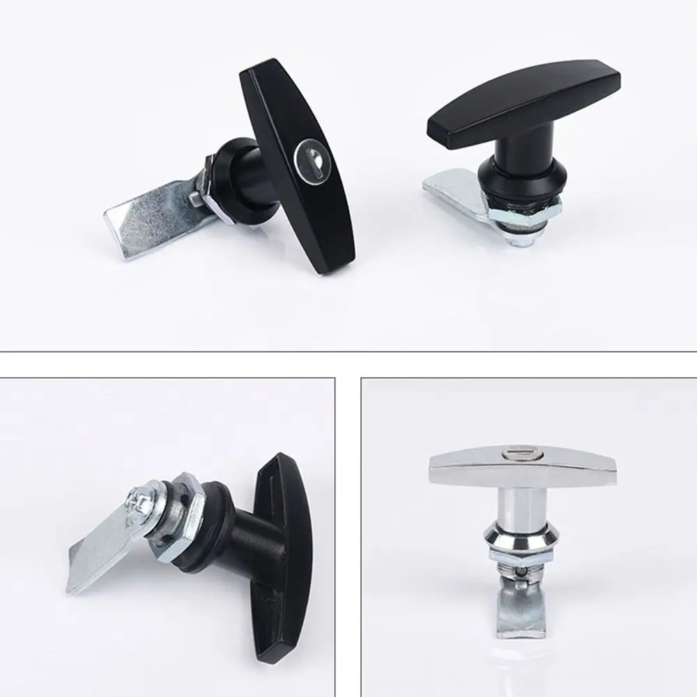 New Zinc Alloy Handle Lock Fixing Rust Proof T Shape Lock Multifunctional Mechanical Cabinet Door Lock Drawer