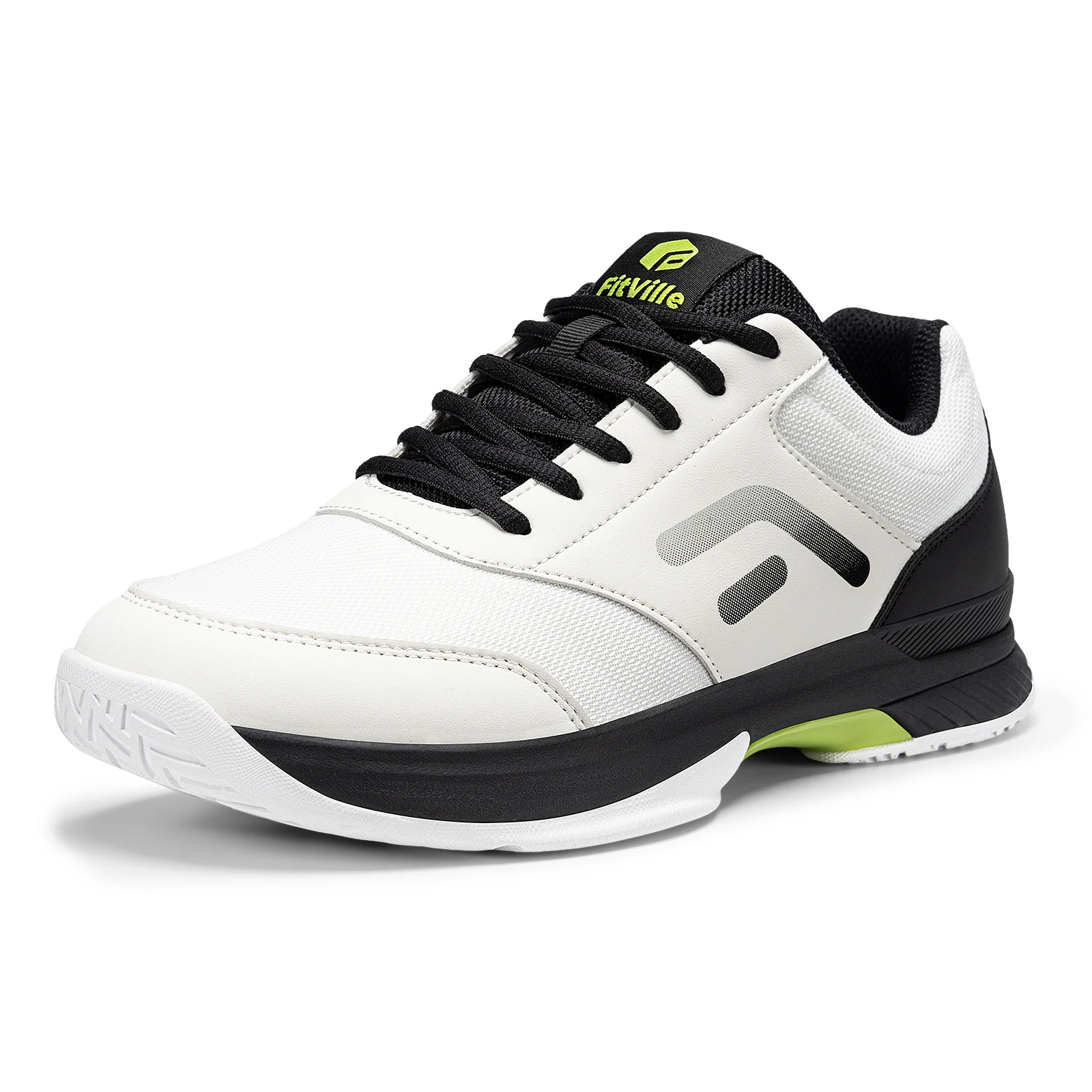 

Fitville Pickleball Shoes Extra Wide Table Tennis Shoes for Men Casual Sneakers Hard Court Comfortable Cushioning Baseball Shoe