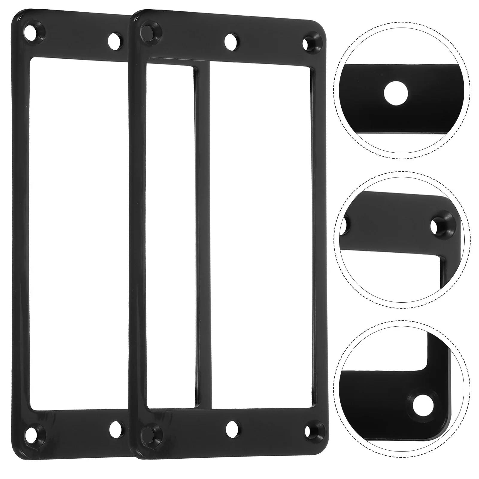 

2pcs Plastic Pickup Frame Guitar Pickups Cover Electric Mounting Plate Sound Protection Frame Durable Protective for Electric