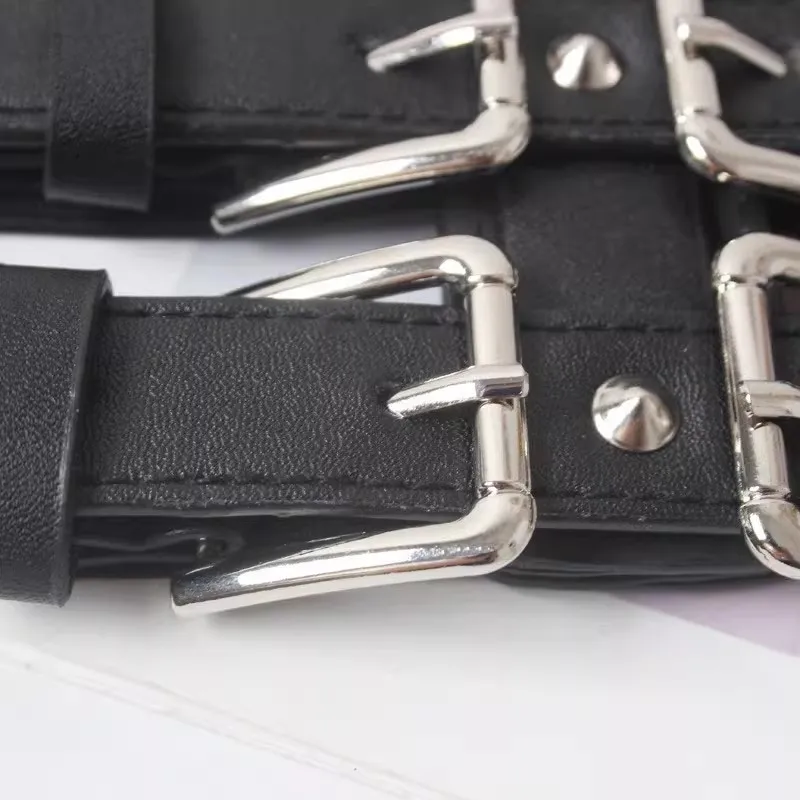 بو الجلود حزام مطاط المرأة موضة مشد أنثى Cummerbund معطف حزام فستان Decration حزام عريض J1560