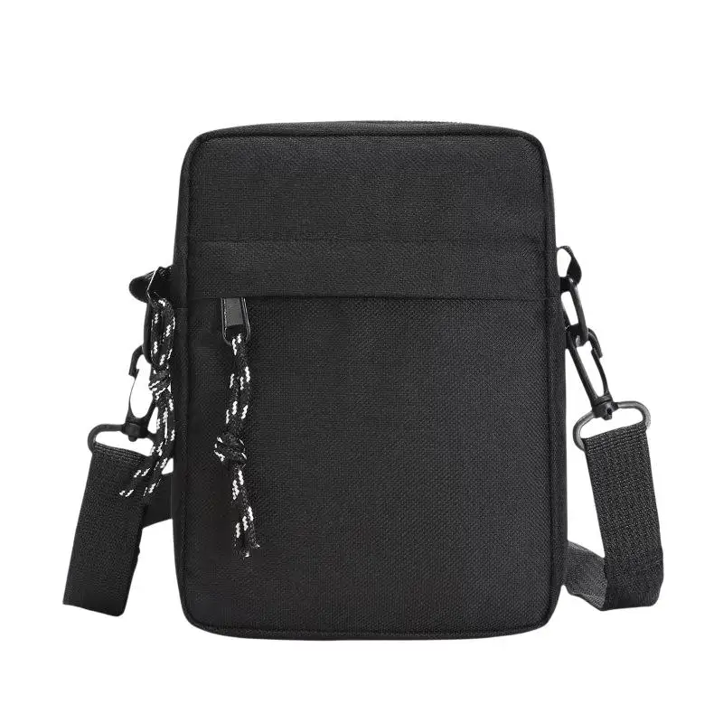 Einfache, lässige Mini-Umhängetasche für Herren, kleine Nylon-Schultertasche für Männer, Oxford-Messenger-Handytasche, Brusttasche für den Ehemann. – Detail 5