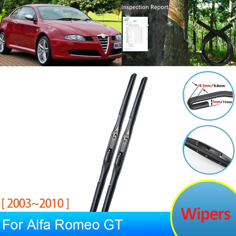 

Wipers Blades for Alfa Romeo GT 937 2003~2010 2008 2006 2005 2004 Accessories Front Windscreen Window Winter Brushes Clean Parts