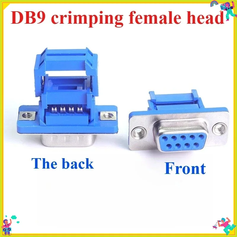 D-SUB IDC Connector 9 15 25 37 Pin Male Female Shielding Cover Adapter for Flat Cable DB9 DB15 DB25 DB37 9P 15P 25P 37P
