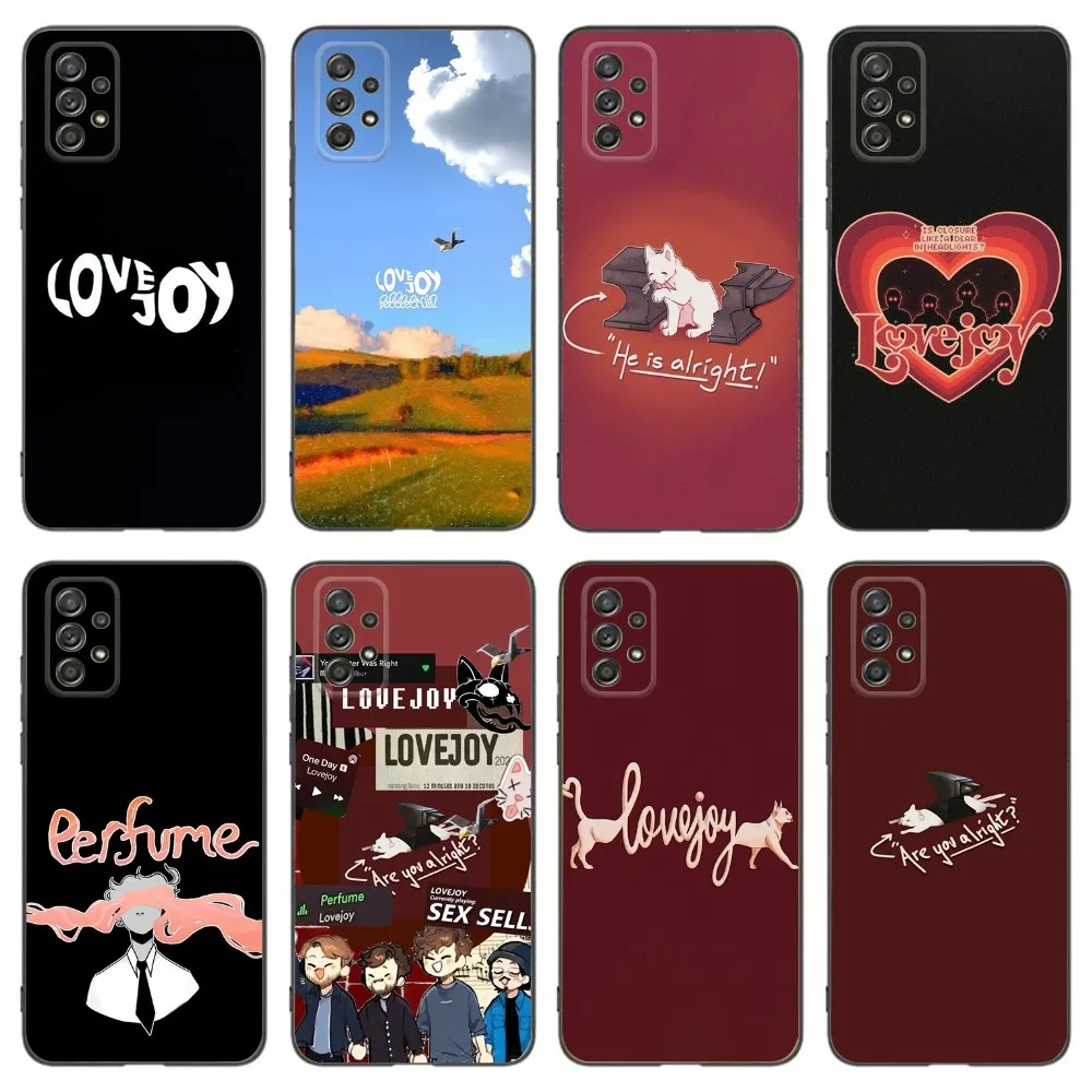 Band L-Lovejoy Phone Case For Samsung Galaxy A13,A21s,A22,A31,A32,A52,A53,A71,A80,A91 Soft Black Phone Cover