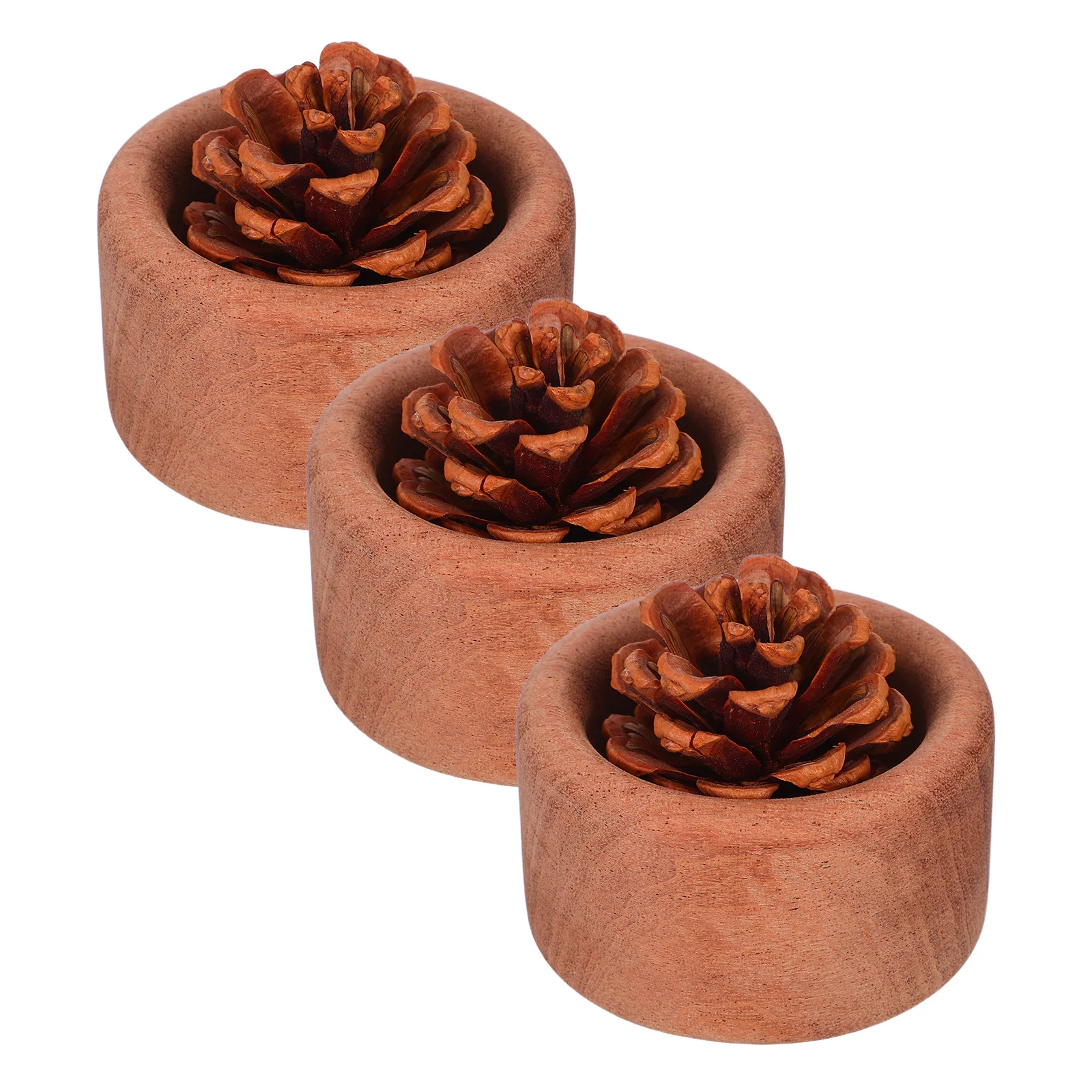 

3pcs Natural Wood For Essential Oils Portable Scent Diffuser Home Office Car Yoga Room Wooden Aromatherapy Diffuser Health Care