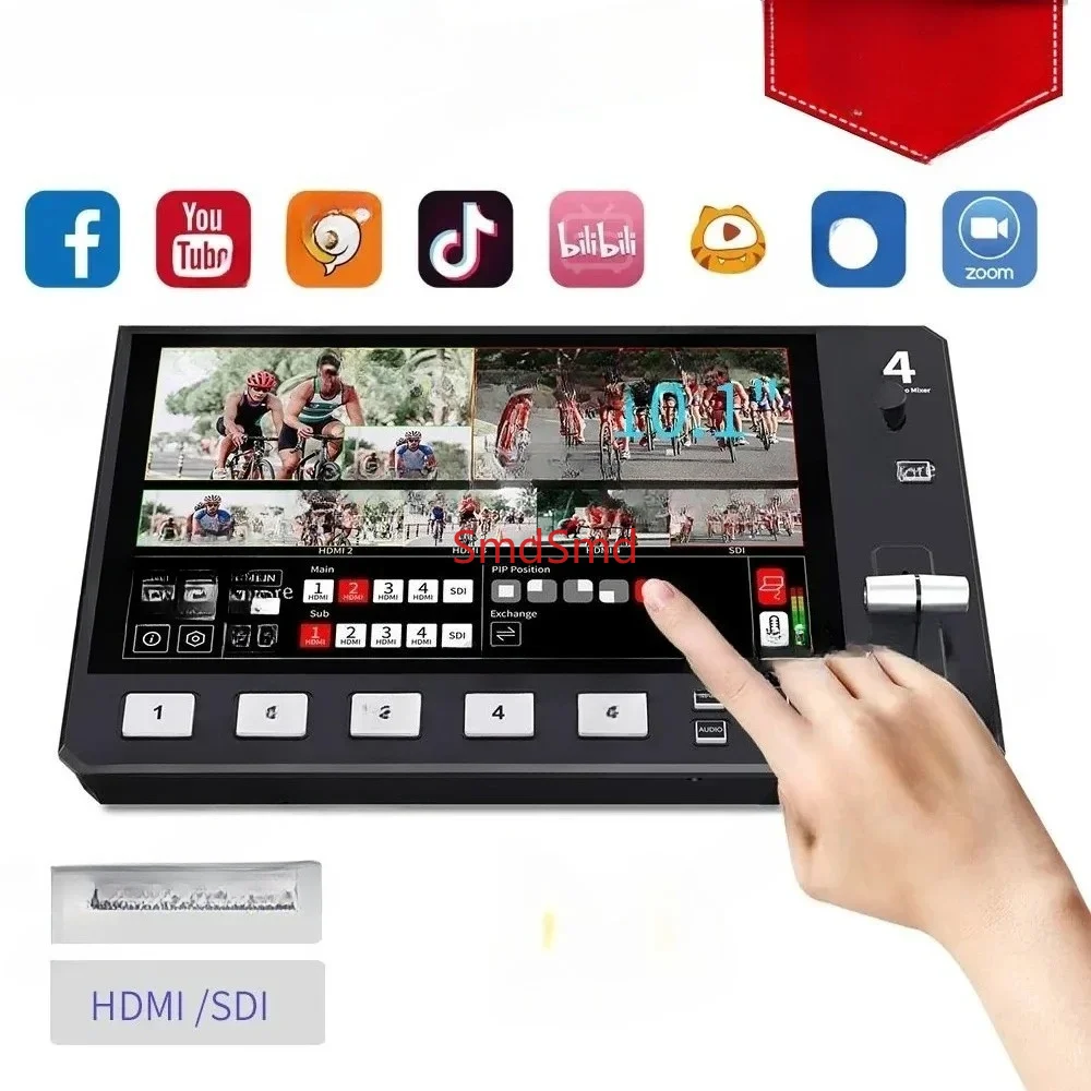 L4 Multi-camera Video Mixer Switcher 10.1