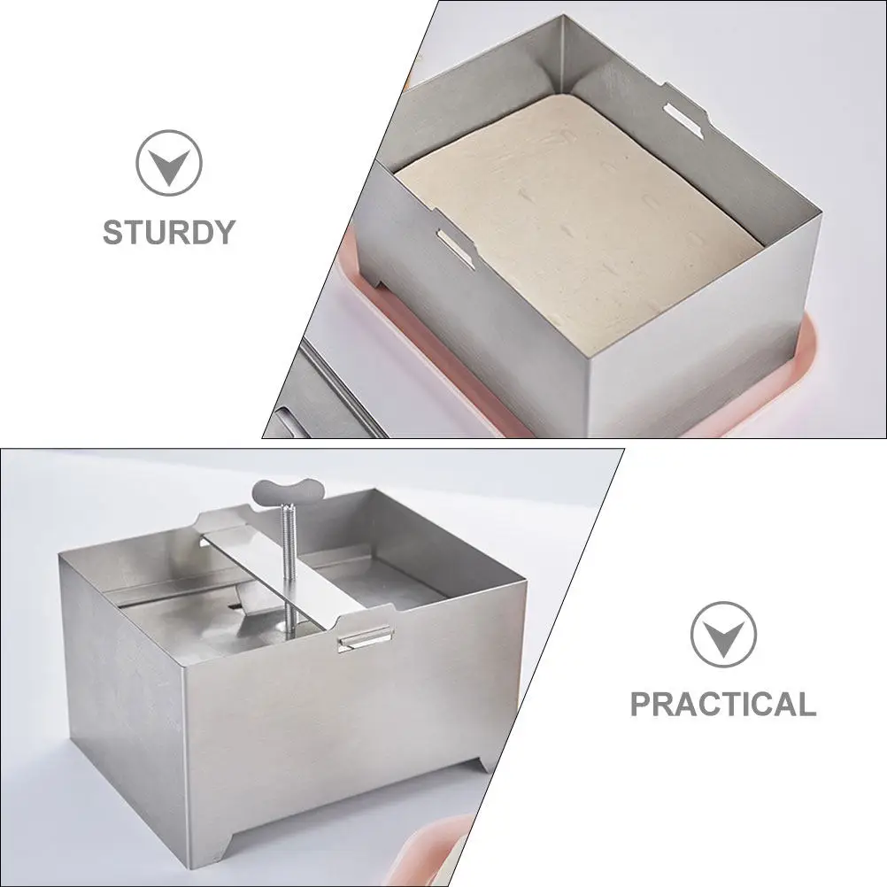 Stainless Steel Tofu Mold Smooth Surface Homemade Soybean Curd Maker Convenient Tofu Press Mould Tool Bean Curd Making Mold
