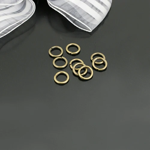 (16711)50g Diameter 4MM 5MM 6MM 7MM 8MM Thickness 0.7MM~1.2MM Iron Connect Rings Jump Rings Split Rings Jewelry Accessories