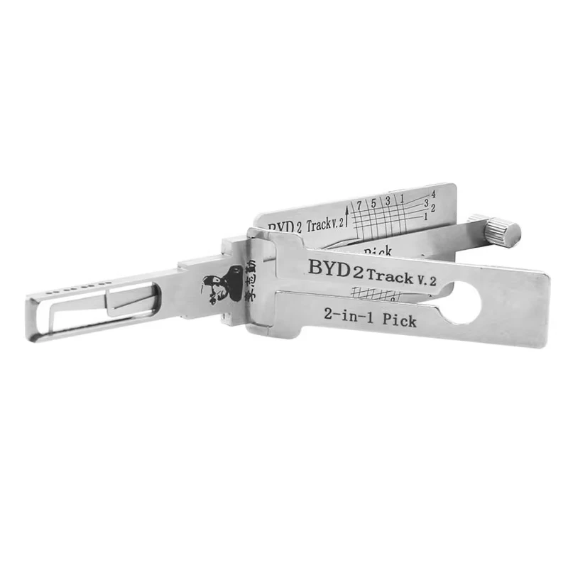 Original Lishi BYD2 2-in-1 Schlossöffner-Decoder für Zündung und Autotüröffnung für BYD Qin PLUS, Song PLUS, Yuan, Song, Tang Vertical Millin – Detail 2