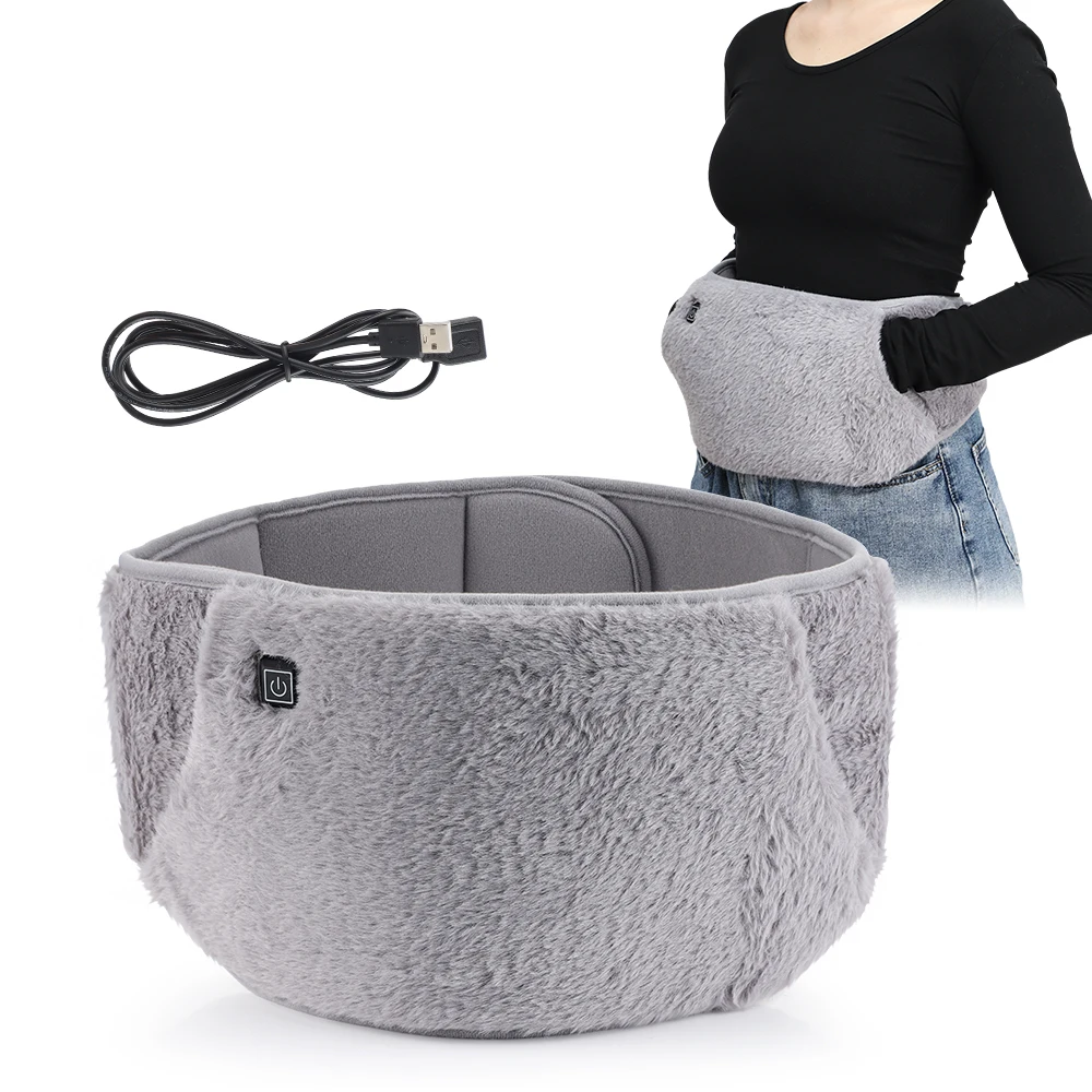 Heating Abdominal Belt Waist Massage Belt Menstrual Relief Pain Uterus Warming Pad Hot Compress Not-rechargeable Waist Warmer