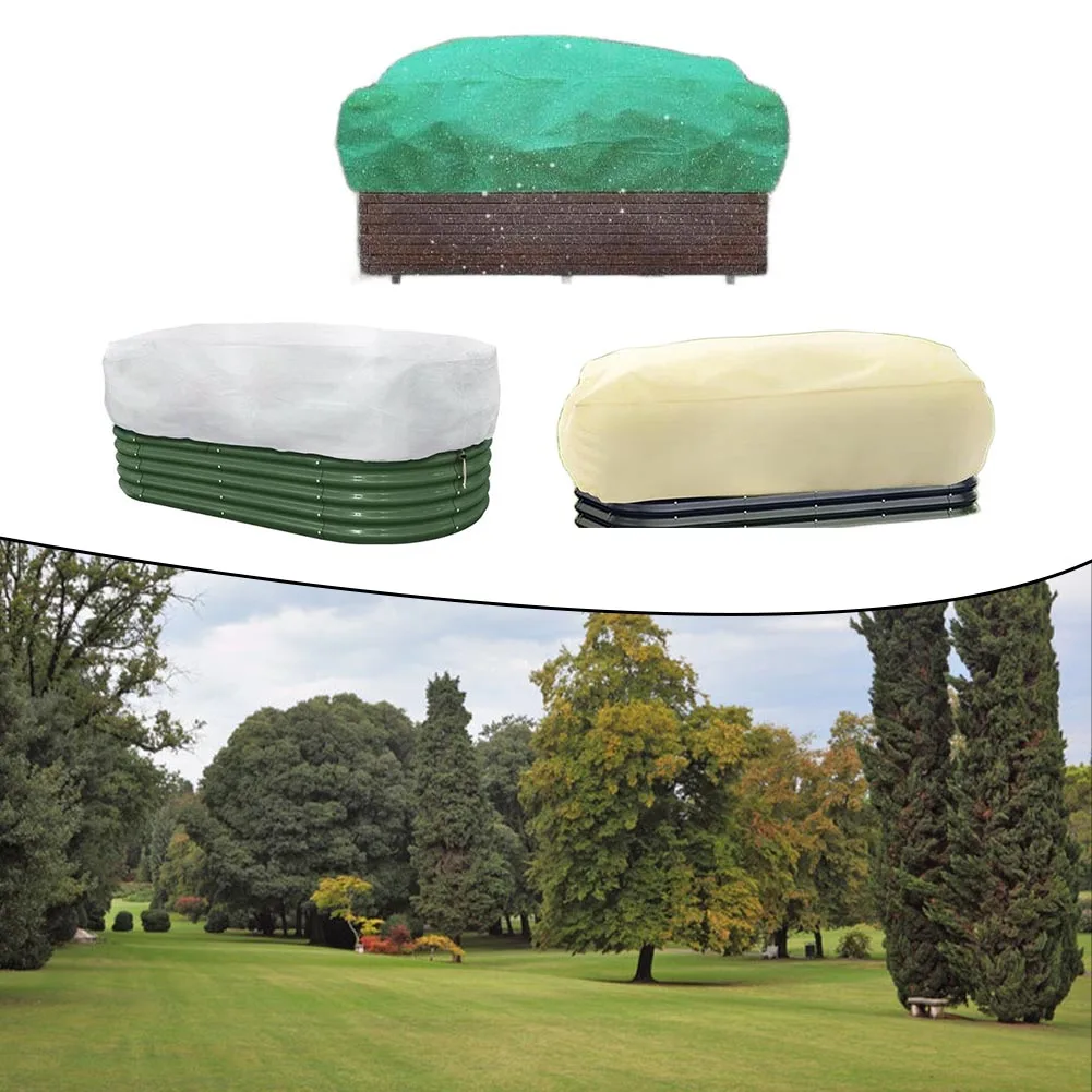 Winter plant covers 2 pieces with adjustable drawstring for 126x61x50cm plant pots made of strong non woven fabric