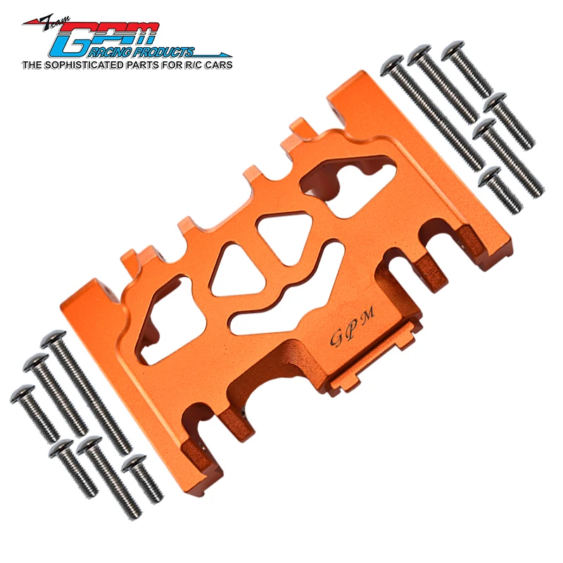 Cubierta de engranaje inferior de aluminio GPM para 1/10 TRX4 DEFENDER TRAIL CRAWLER-82056-4