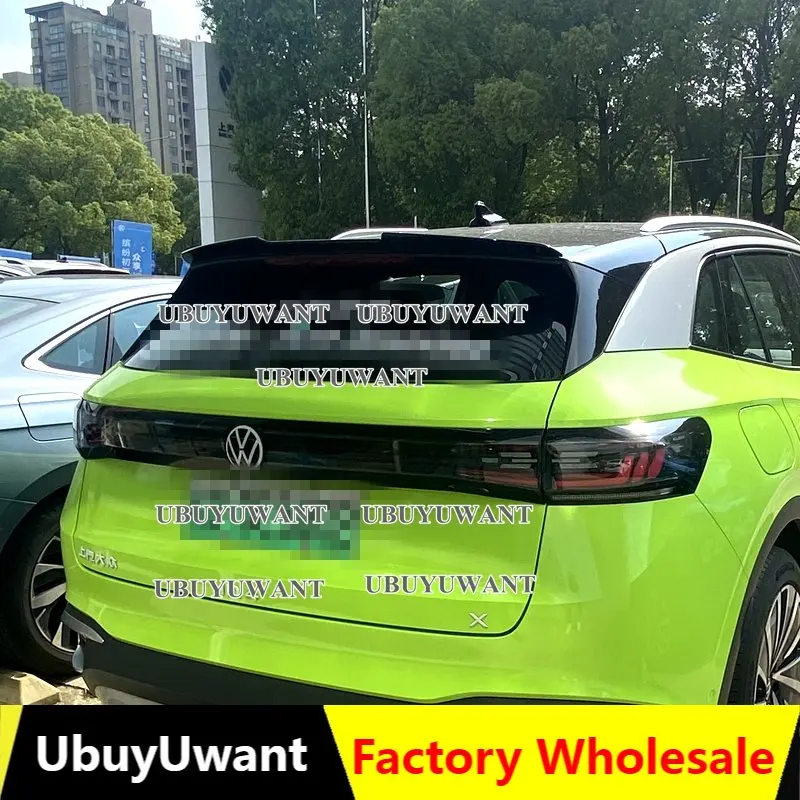 ABS Material Rear Roof Spoiler Wings for Volkswagen VW Volkswagen ID.4 2020 2021-2023+ Car Styling ABS Carbon Look Rear Spoiler