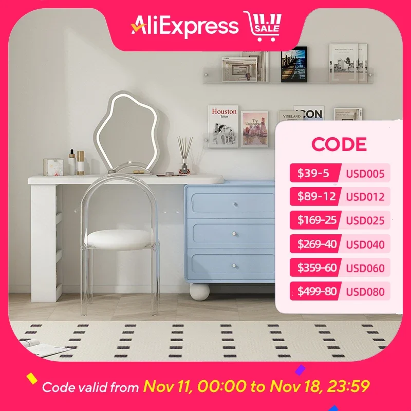 

Organizer Drawers Vanity Table Storage Pink Nordic Makeup Desk Bedroom Vanity Girl Cabinet Luxury Corner Coiffeuse Furniture