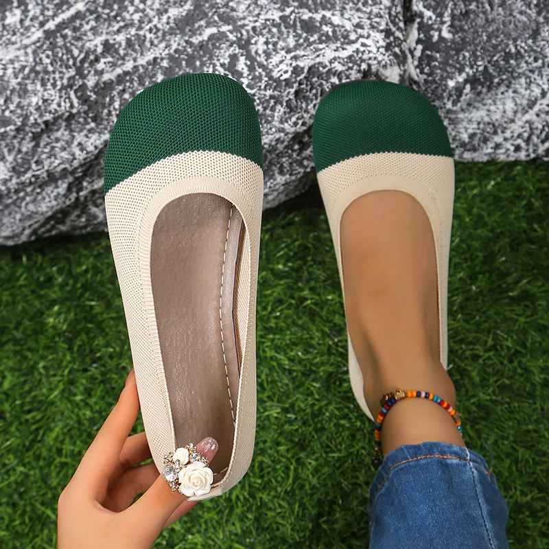 Women Flats 2024 New Spring Autumn Walking Round Top Loafers Shoes Shallow Comfortable Lolita Shoes Sneakers Zapatos De Mujer