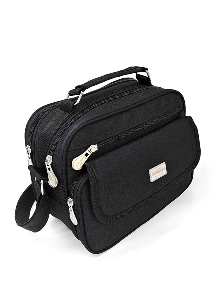 

Ox Cloth Canvas Busin Bag Men's oulder Crossbody Handbag Charging Bag Leather Wallet Casual Sle for Middle-Aged