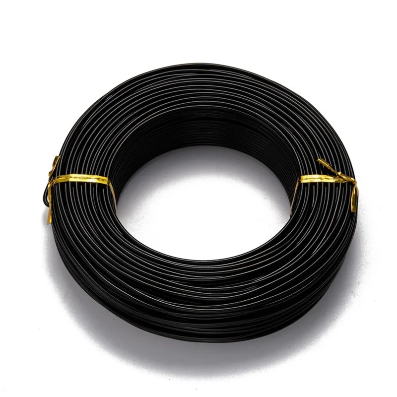

500g Black 180 Feet Aluminum Wire 12 18 Gauge Bendable Metal Craft Wire 2mm Flexible Sculpting Beading Wire for DIY Wrapped