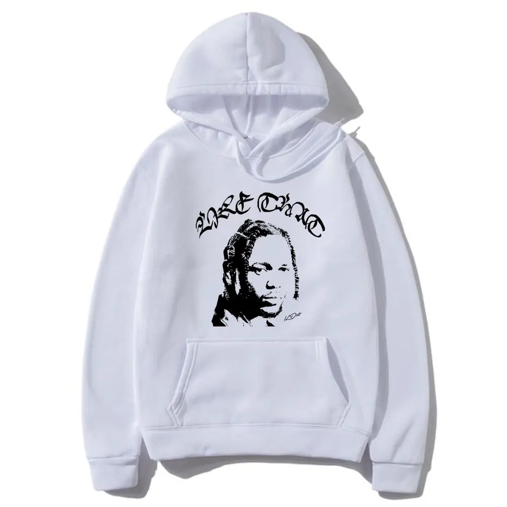 

Rapper Kendrick Lamar Like That Garment Dyed Hoodie Men's Hip Hop Casual Oversized Hooded Pullover Male Fleece Cotton Hoodies