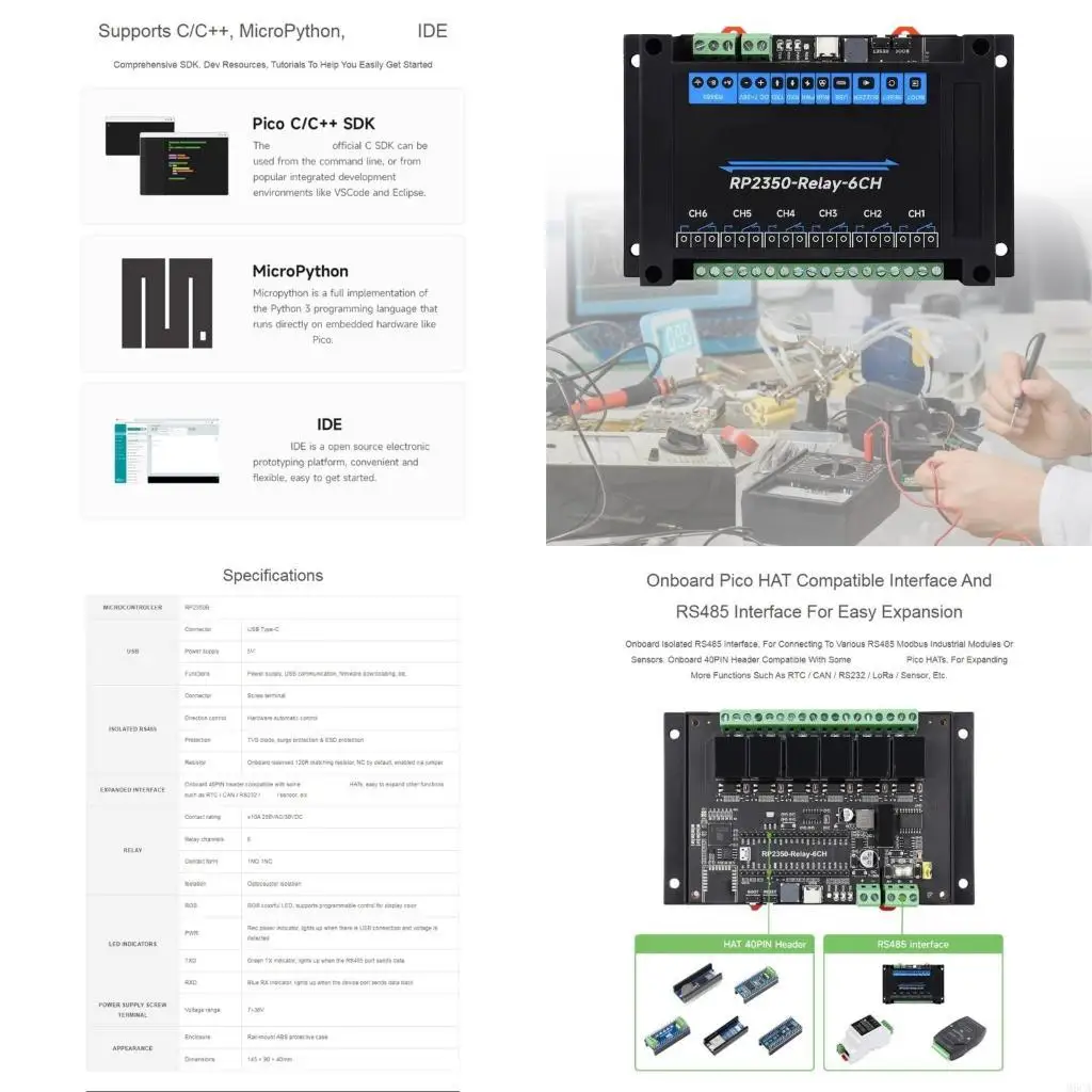 

M6CA Professional Relays Module с изоляцией цепей защиты рет.