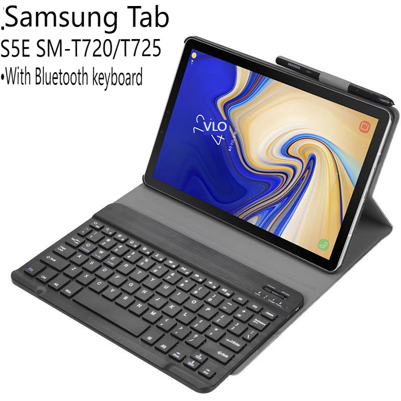 

For Samsung Galaxy Tab S5E Tablet Case 10.5 Inch Bluetooth Keyboard SM-T720/T725 Flip Leather Case with Mouse