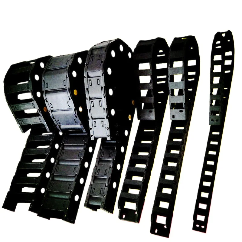 Plastic Nylon Steel Aluminum Energy Chain Groove Bridge 7x7 10x10 25x25 Light 25x38 Light 25x60 Reinforced 25x77 Reinforced