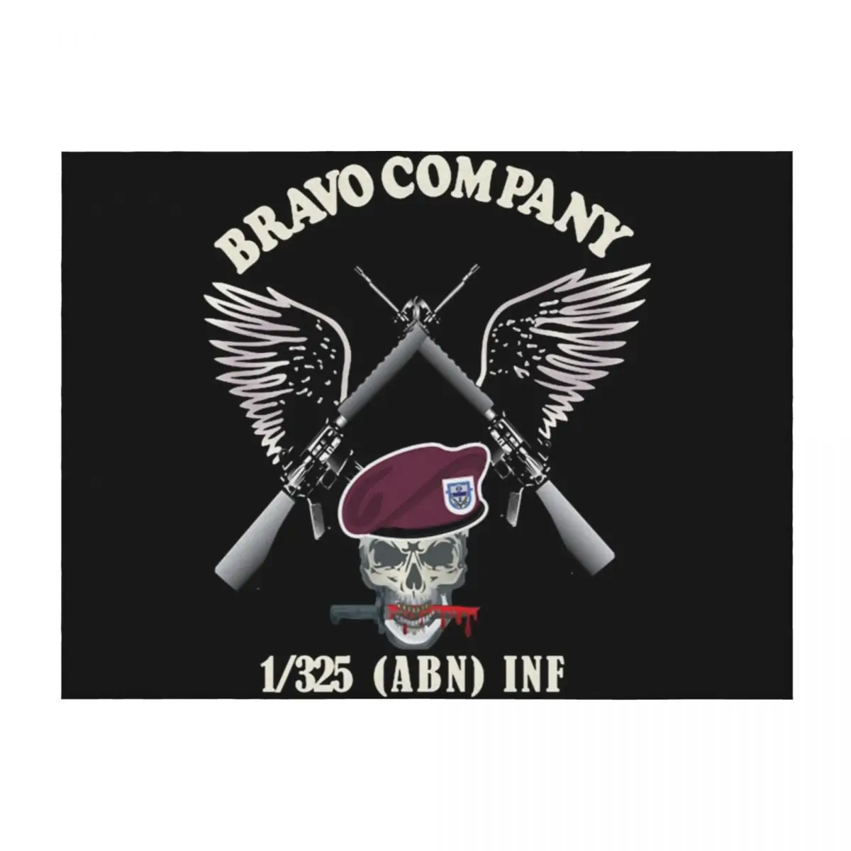 Bravo Company - 1-й Bn, 325-й воздушно-десантный пехотный плед, диван-кровать, рождественские украшения, большие одеяла