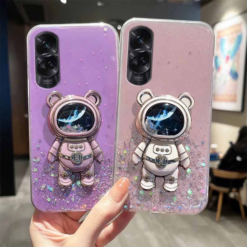 

For Huawei Y8P Y9 Prime 2019 Y7P P40 Lite P30 Pro P20 Y6P Y7A Y9S Nova 12 11 Quicksand Fold Stand Transparent Cover