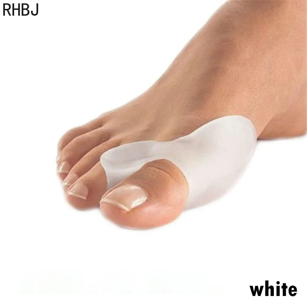 2Pcs Silicone Gel Thumb Corrector Bunion Foot Toe Hallux Valgus Protector Separator Finger Straightener Adjuster Foot Care Tool