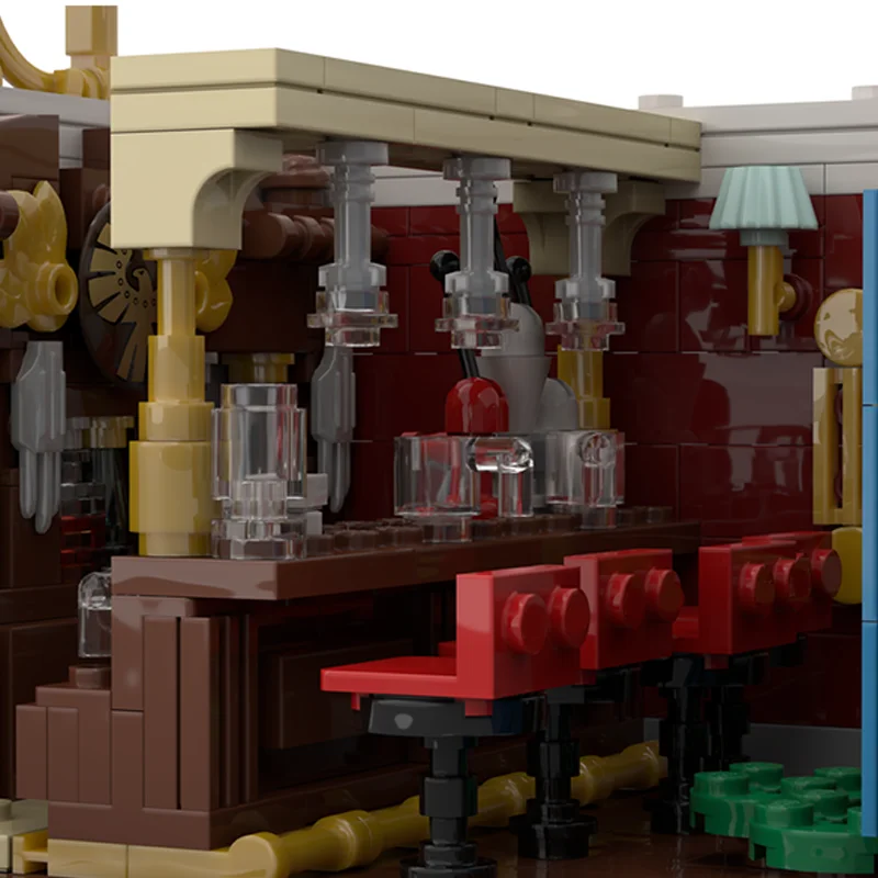 4510 pièces MOC vieille porte et Pub modèle modulaire blocs de Construction Construction assembler des jouets bricolage cadeaux de noël idée éducation enfants