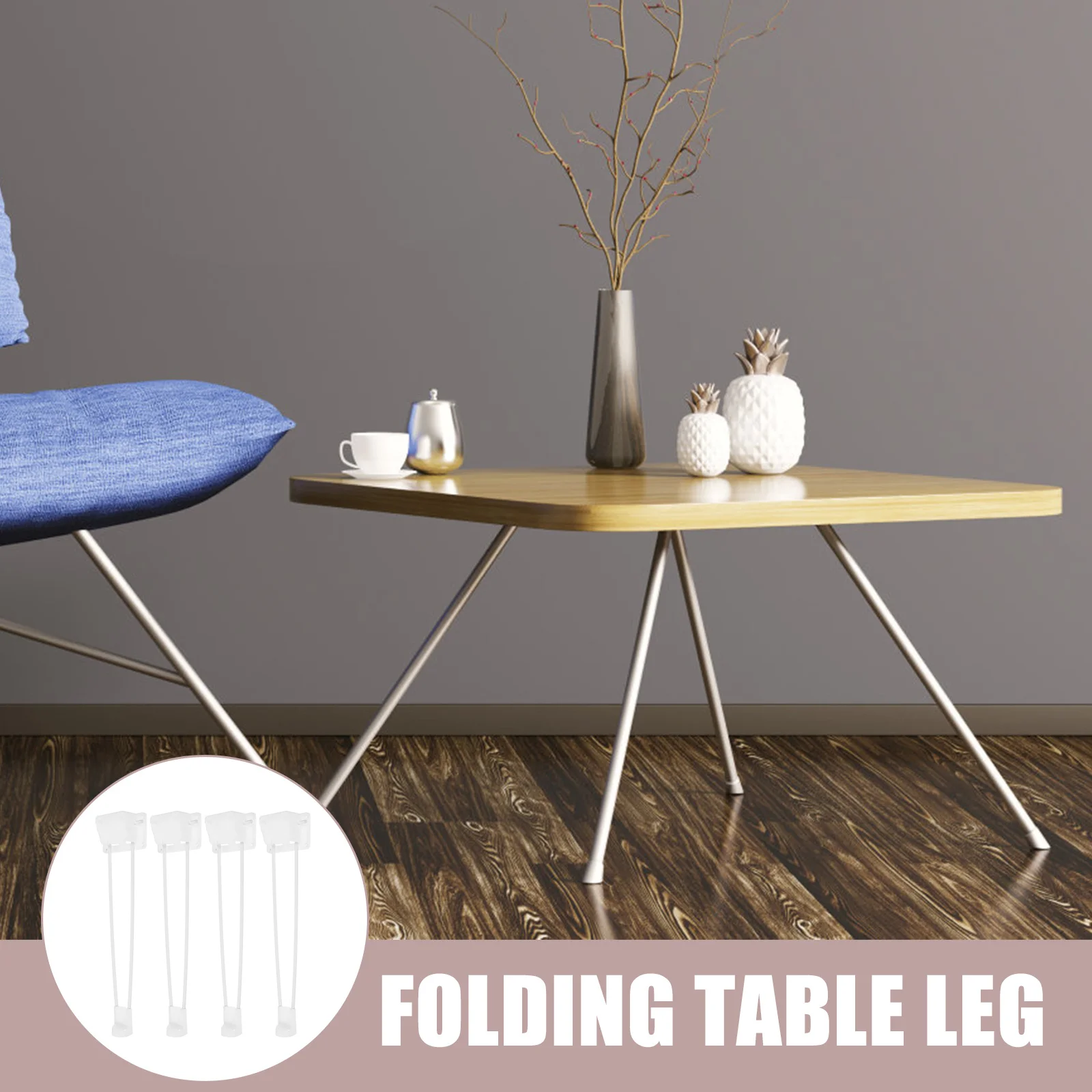 

4pcs Folding Hairpin For Table Heavy Duty Foldable Furniture Coffee Table Legs Modern Style Foldable Legs For Desk Diy