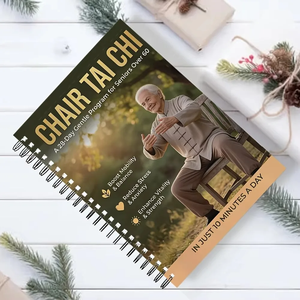 Chair Yoga & Tai Chi for Seniors Journal | Seated Exercise Notebook, Daily Balance Workout Planner & Gentle Fitness Tracker Book