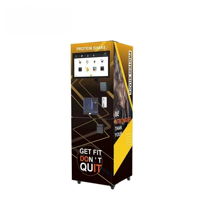 

Customized QR Pay 21.5 Inch Touch Screen Instant Coffee Vending Machine Commercial Multiple Drinks 24H Service Unit