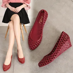 Shoes Woman Flats Soft Clogs Platform Casual Female Sneakers Modis Low Heels Dress New Creepers Summer 2024 Plastic Fashion Fabr