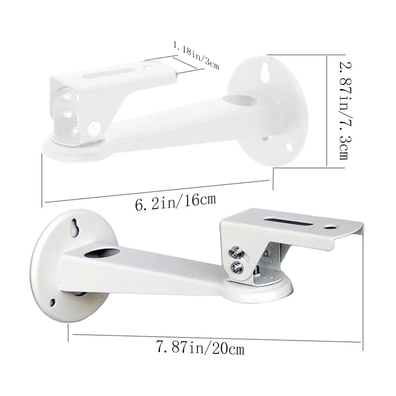 ตู้ติดผนังรองรับติดผนังปรับได้โลหะขาตั้งเครื่องฉาย360 ° สำหรับผนังข้างเตียงสำนักงานห้องนอนบ้าน