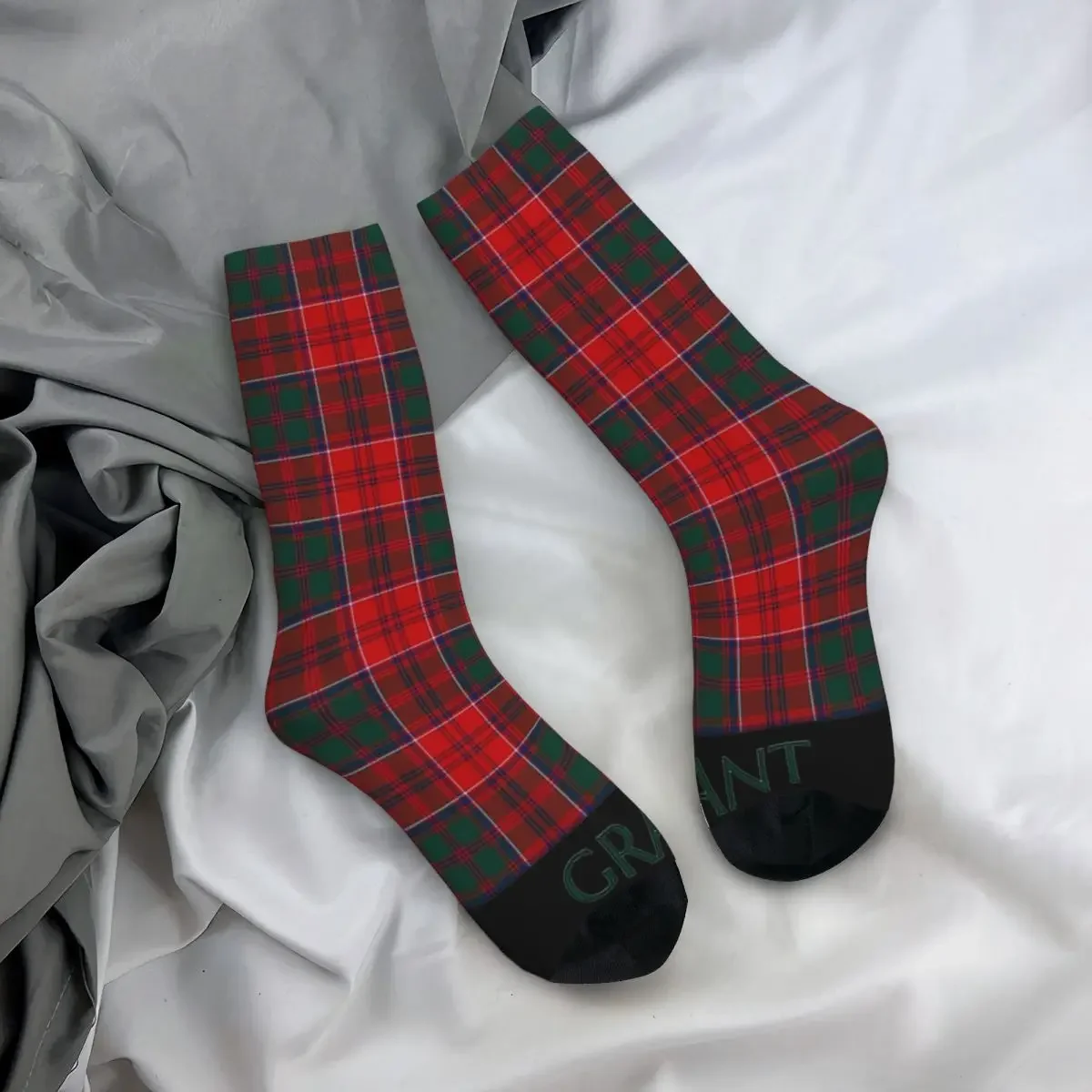 Meias longas Tartan para homens e mulheres Clan, meias Harajuku, acessórios de alta qualidade, para toda a temporada, presentes