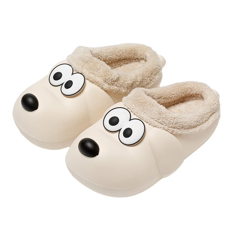 

Мужские хлопковые тапочки, мягкие домашние нескользящие тапочки с героями мультфильмов, водонепроницаемые осенне-зимние новые уличные тапочки