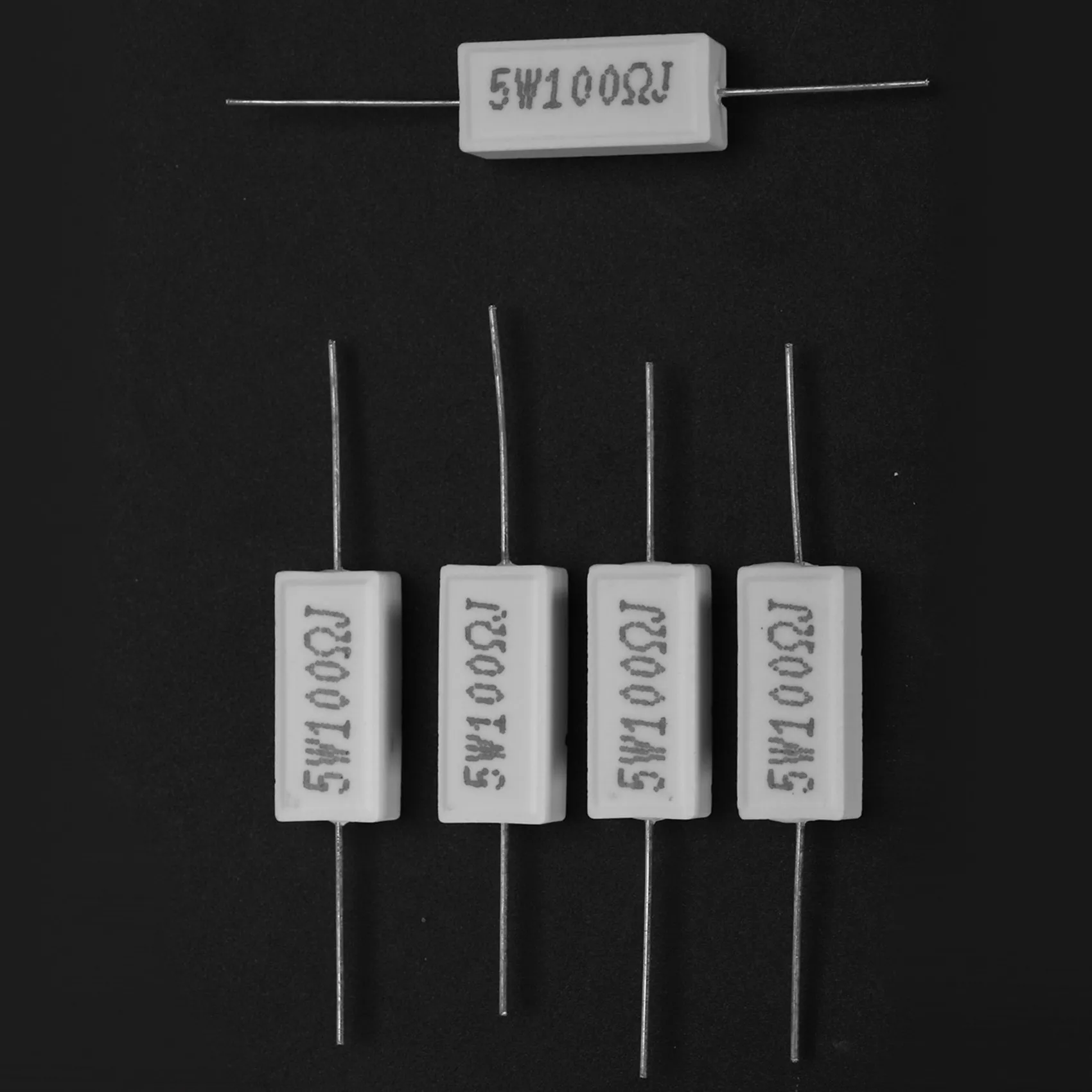 Resistores de cimento enrolados A14M 20X 100 Ohm 5W Watt 5%