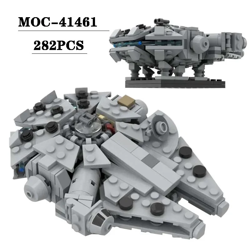 

New MOC-41461 Assembly Mini Spaceship Compatible with Puzzle Puzzle Toy Decoration 282PCS Children's Birthday Christmas Toy Gift